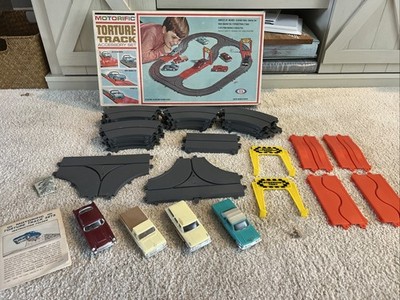 Ideal Motorific Highway Torture Track Accessory Set Lot W/ Cars In