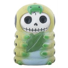 Furrybones Inch Skeleton in a Caterpillar Costume Holding a Leaf Figurine New