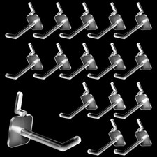 100 PCS 2 Inch Plastic Pegboard Hooks Shelving Locking for Peg Boards Craft