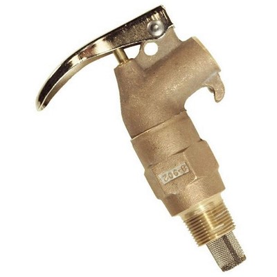 GRAINGER APPROVED 08902 Rigid Safety Faucet,Brass,Brown,NPS; NPT 3UAJ7