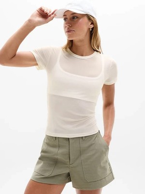 Athleta XL  Apero Mesh Tee Bone X-Large
