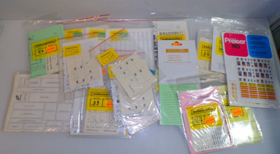 Konvolut Modelbahnbeschriftung H0 Spieth, Preiser etc. 20tlg. s. Foto PK5099 o.