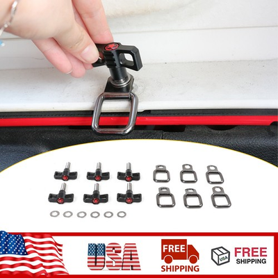 #ad #ad 6Pcs set Hardtop Thumb Screw Nut Washer Kit For Jeep Wrangler TJ JK JL JT 1997 $31.44