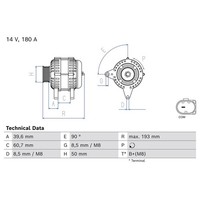 Bosch 0 986 085 980 Generator