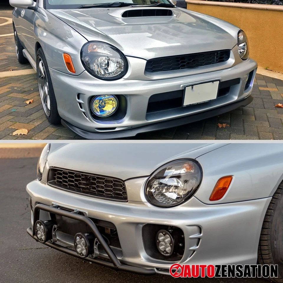 Fit 2002-2003 Subaru Impreza WRX Outback Black Headlights Headlamps Left+Right Foto 2 de 4
