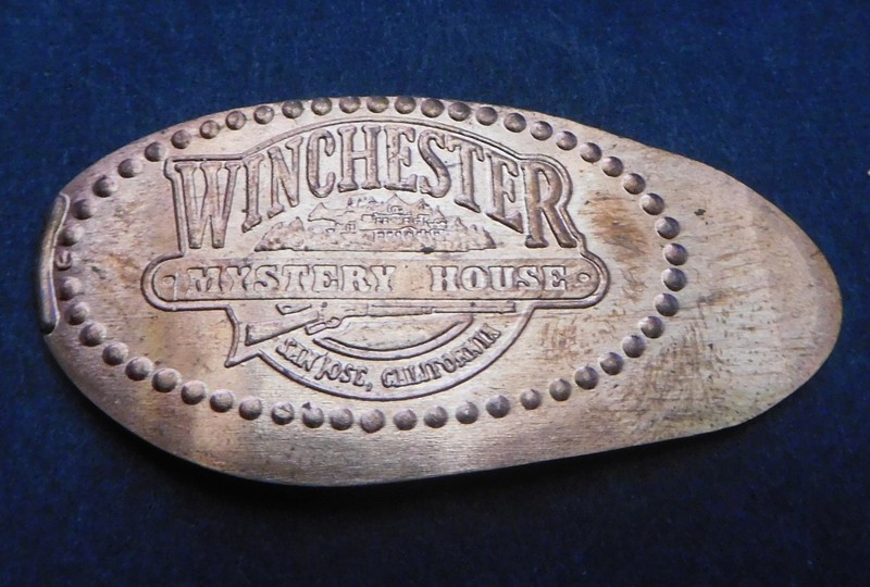 Winchester Mystery House Logo Retired Copper Elongated Penny