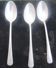 THREE INTERNATIONAL STERLING SILVER COURTSHIP SPOON 6  INCHES