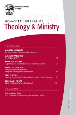 McMaster Journal of Theology and Ministry Volume 13, 2011-2012 Hughson T. Ong