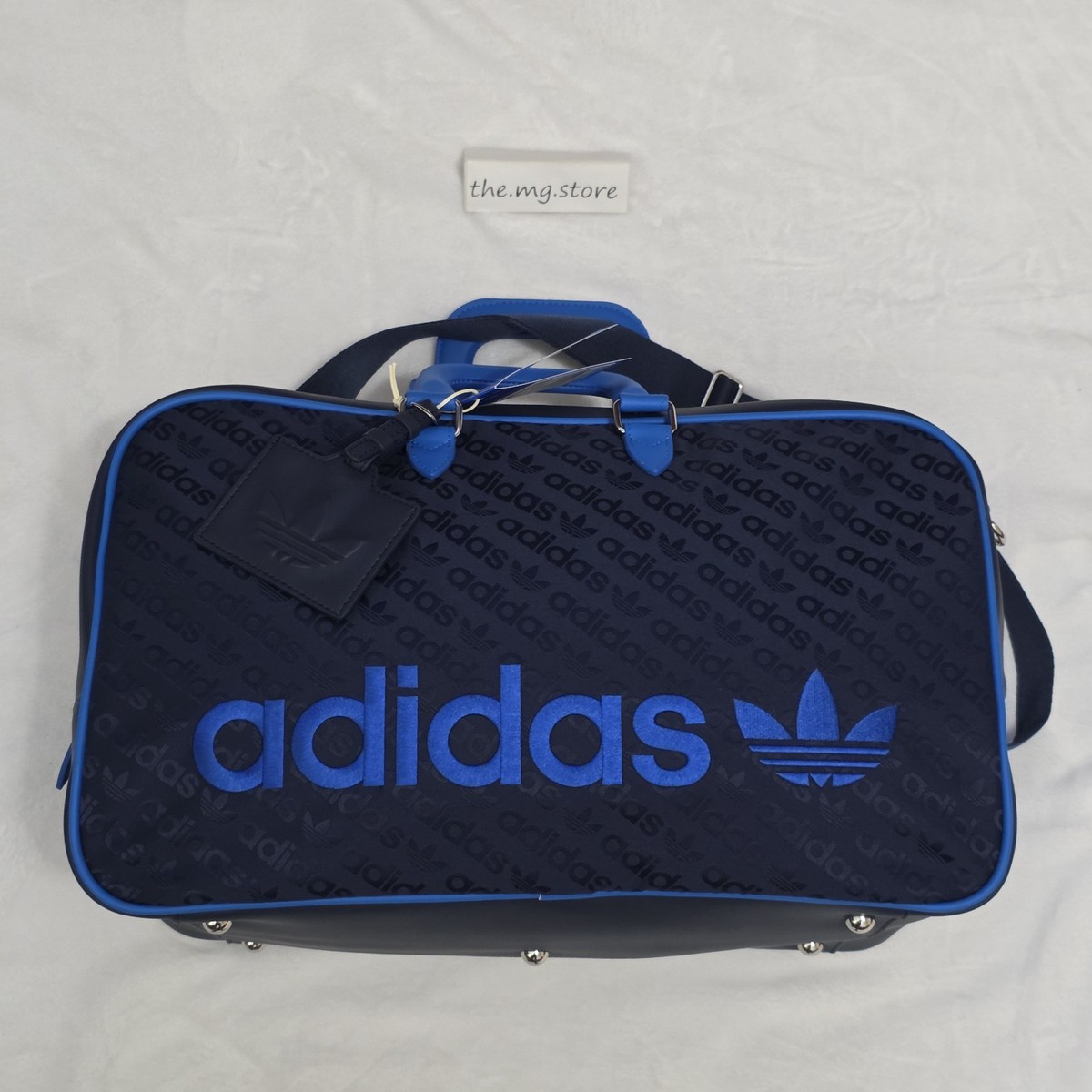 Adidas Originals Holdall Golf Sport Boston Bag Indigo Blue Rare