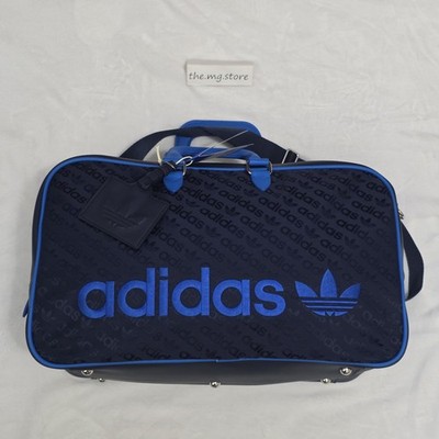 Adidas Originals Holdall Golf Sport Boston Bag Indigo Blue Rare