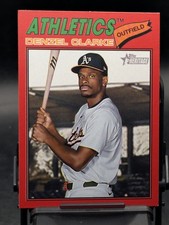 2026 Topps Heritage Denzel Clarke Athletics Red Border #324 