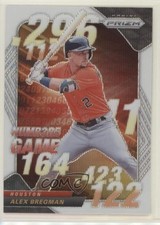 2020 Panini Prizm Numbers Game White Wave Prizm Alex Bregman #NG-4 0w7