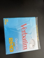 Verbatim Datalife 3.5" Floppy Disks 10 Pack MF-2HD 1.44MB NEW Sealed