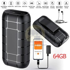64GB Portable Voice Activated Recorder for Lectures Meetings, Audio Recording