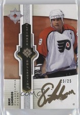2022 Upper Deck Ultimate Collection Emblems Gold 25/25 Eric Lindros Auto HOF 0c3