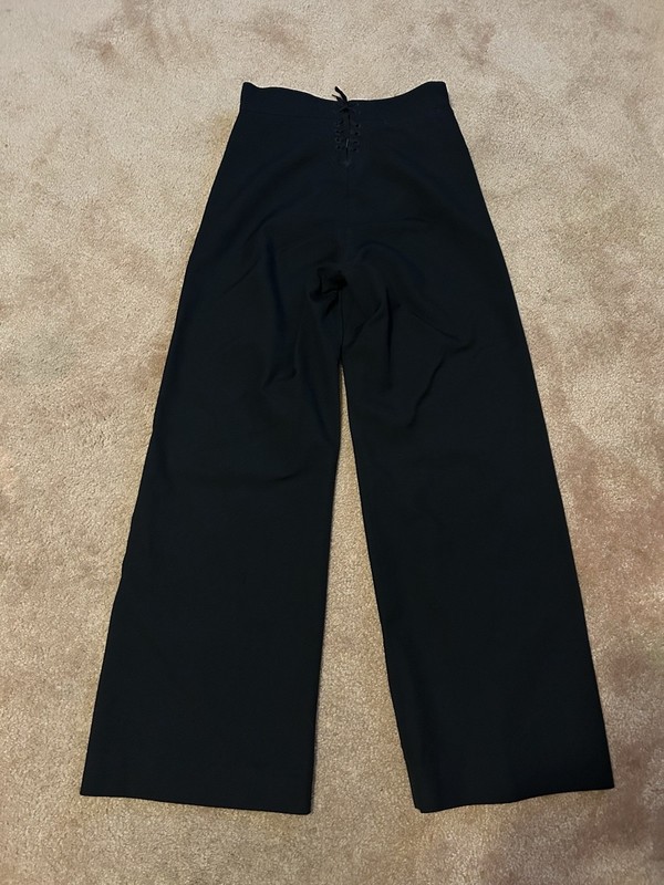 DSCP Quarterdeck Omega Mens 29R Navy Blue Sailor Pants Front Flap Back Wool