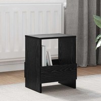 Magazinregal 2 Stk. Schwarz Eichen-Optik 35 X 30 X 45 Cm