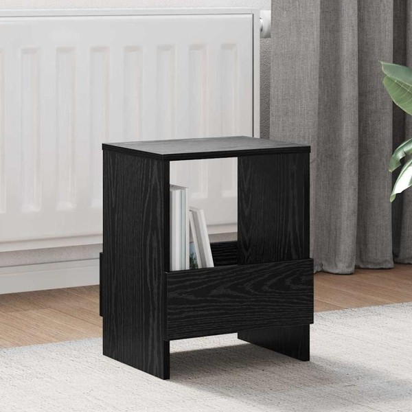 Magazinregal 2 Stk. Schwarz Eichen-Optik 35 X 30 X 45 Cm-image