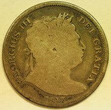 mw29931 Great Britain Silver Half Crown 1817  George III    KM#667  S#3788