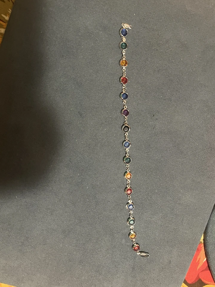 24k Gold Layered and Gemstone Anklet for Women- 4 Grams - Image 2 of 4