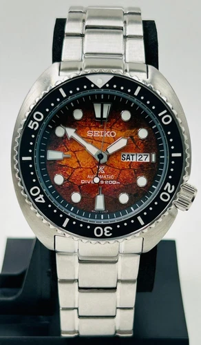 Vintage Seiko Prospex Automatic 200m Diver Men’s Watch Orange Dial Japan made