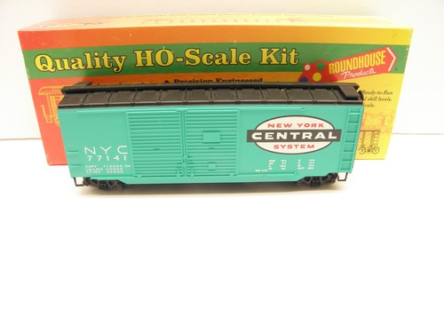 ROUNDHOUSE #01067 40'AAR D/DOOR BOXCAR NEW YORK CENTRAL #77141 ~ ESCALA HO ~USADO | Zustand: Used