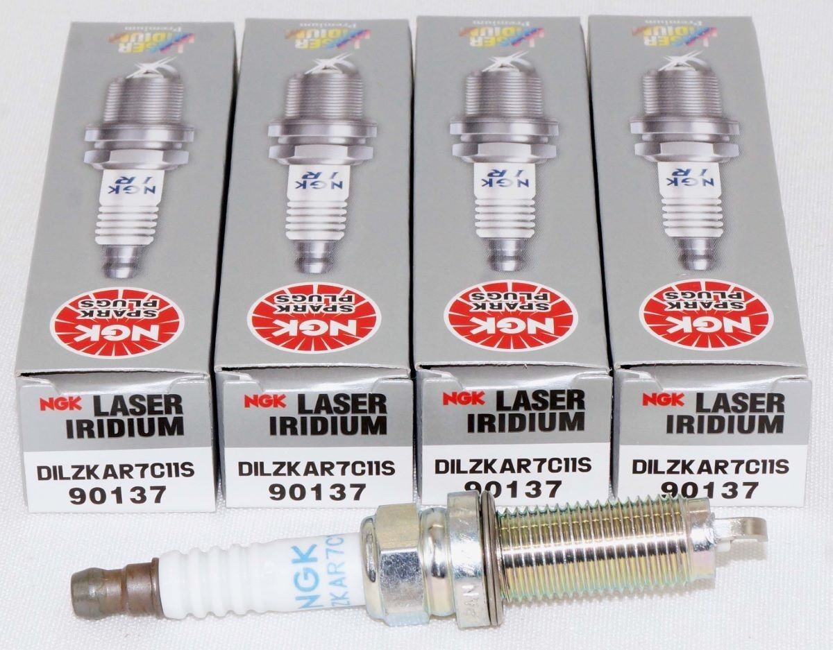 4 pc NGK 90137 DILZKAR7C11S Laser Iridium Spark Plugs for IXEH22TT 4712