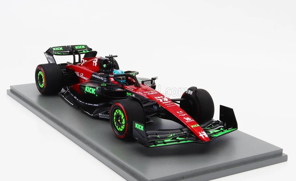 MODELLINO AUTO F1 STATICO SPARK ALFA ROMEO C43 BOTTAS BELGIO GP 2023 SCALA 1/18 - Immagine 4 di 4