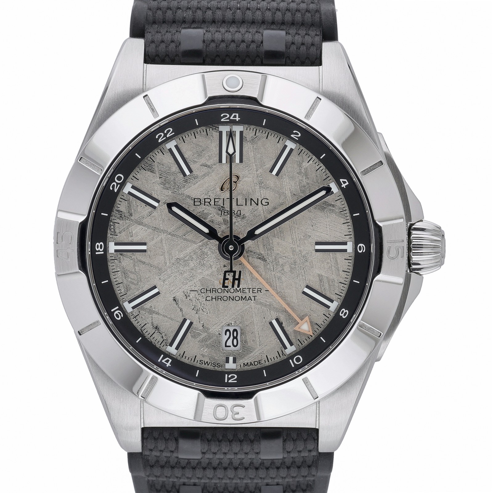 Breitling Chronomat Gmt 40 Erling Haaland P32398 with 40mm Steel case and Gre...