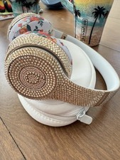 BEATS BY DR.DRE SOLO 2 CUSTOM GENUINE SWAROVSKI CRYSTALS SS8 GOLD 