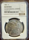 1884 $1 Morgan Silver Dollar-XF, Some Environmental Damage