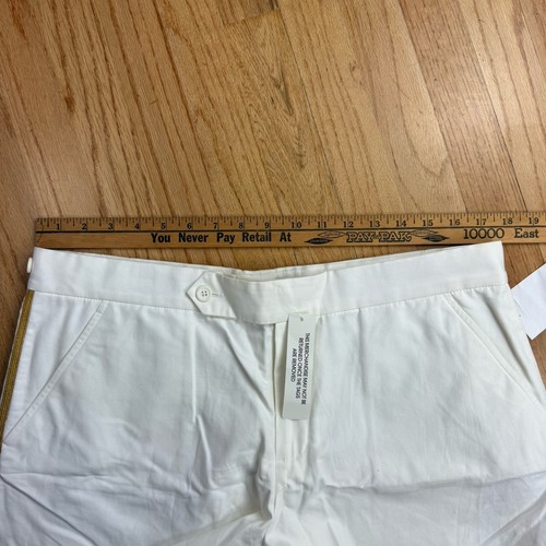 Vtg Ralph Lauren Golf Women’s Shorts Sz 12 White Gold Stripe Trim Cotton NWT - Picture 17 of 18