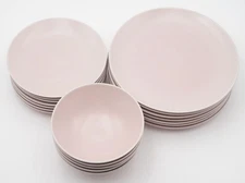 IKEA FÄRGKLAR 10866 Matte Light Pink Dinner/Salad Plate, Soup/Cereal Bowl *PICK*