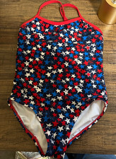 NEW Girls OP Star Print Swimsuit Size 6/6x