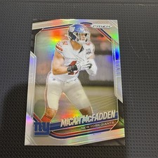 2025 Panini Prizm Football True Silver Micah McFadden #95 New York Giants