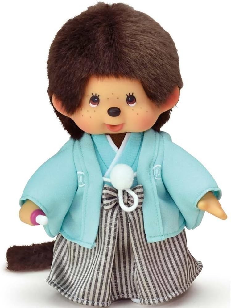 Monchhichi Boy Plush Doll S Japanese Kimono Hakama Traditional Style Sekiguchi