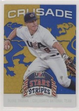 2015 Panini Stars and Stripes Crusade Blue Blake Trahan #14 0j6
