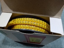 RS Pro ''C'' Slide On Cable Marker, 3-4.2mm Cable - Nearly Full Roll 812-0843