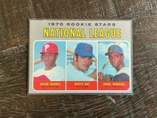 1970 Topps - High # Oscar Gamble, Boots Day, Angel Mangual #654 (RC)