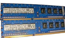 SK hynix 8GB 2x4GB DDR3 DIMM PC3-12800U 240-Pin Unbuffered HMT451U6AFR8C-PB