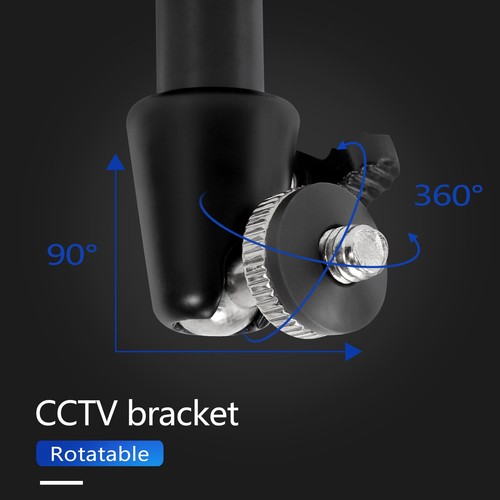 Wandhalterung aus schwarz Metall ueberwachungskamera Wandhalterung 7,62 cm Z1T4 - Bild 2 von 9