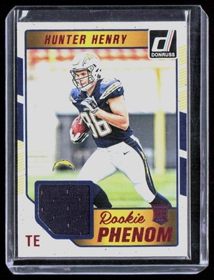 2016 Donruss #27 Hunter Henry Rookie Phenom Jersey Relics