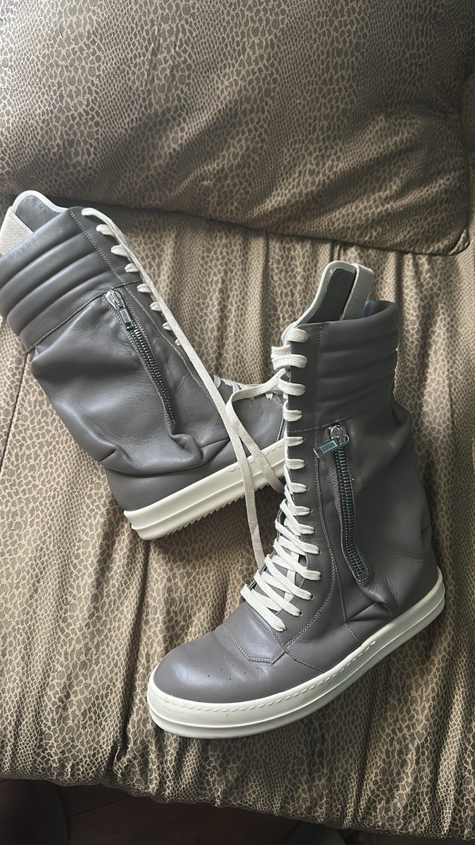Rick Owens Grey cargo Basket Sneaker | eBay