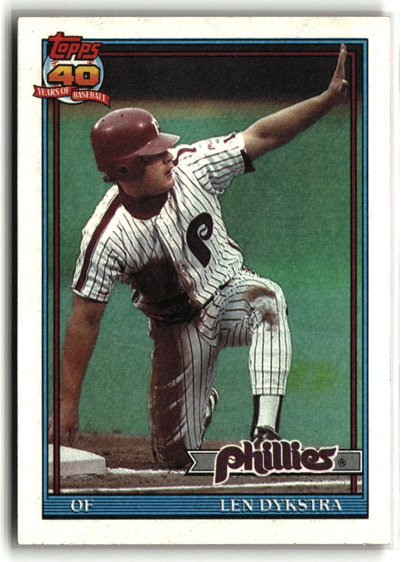 Len Dykstra 1991 Topps #345