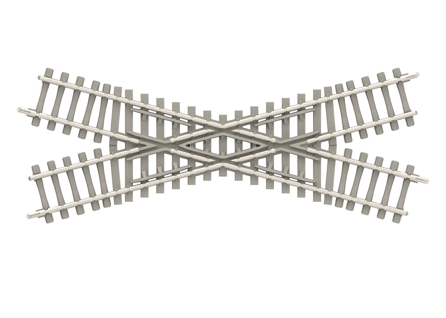 TRIX Croisement 30° longueur 104,2 mm Minitrix Béton - Trix 14558