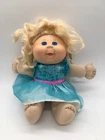 Vintage Cabbage Patch Doll SignedXavier Roberts Blonde Hair Blue Dress (JF146T)
