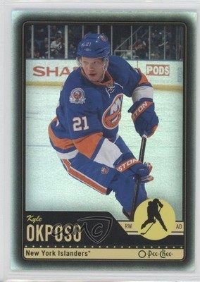 2012-13 O-Pee-Chee Black Rainbow Foil 90/100 Kyle Okposo #128 0q5