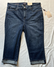 NEW NYDJ Women's 16 Marilyn Straight Denim Crop Cuff Jeans Lift Tuck