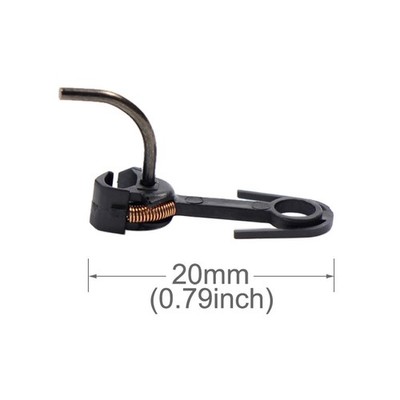 Evemodel 12pcs HO Scale Knuckle Couplers Hooks with Spring 20mm Railway Coupling