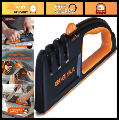 5 Precision Knife Sharpener - 3-Stage Kitchen Tool for Repair, Restore & Polish